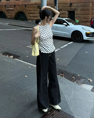 Curved Sage Wide Pants