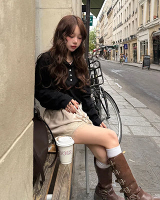 Skipper Collar Long T-Shirt