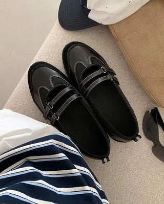 Mary Jane suede velcro sneakers