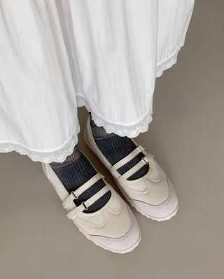 Mary Jane suede velcro sneakers