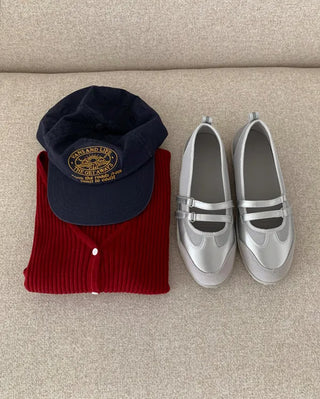 Mary Jane suede velcro sneakers