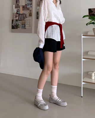 Mary Jane suede velcro sneakers