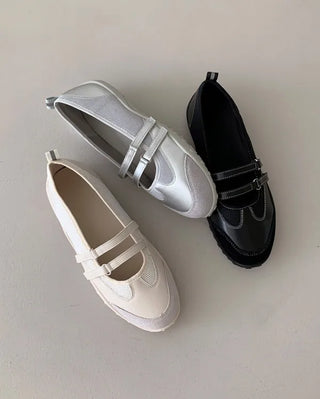 Mary Jane suede velcro sneakers