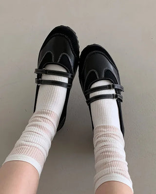 Mary Jane suede velcro sneakers