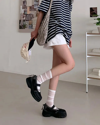 Platform Merijane String Sneakers (2 colors)