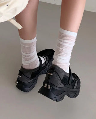 Platform Merijane String Sneakers (2 colors)