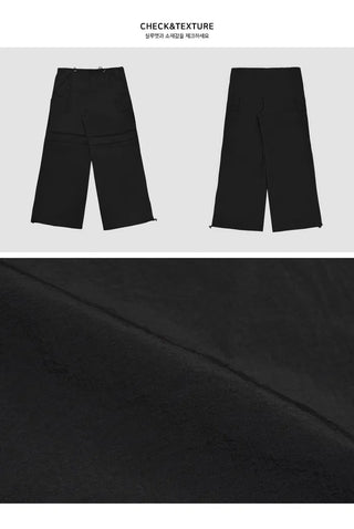 Planner Nuts String Low Nylon Pintuck Pants - 4 Colors