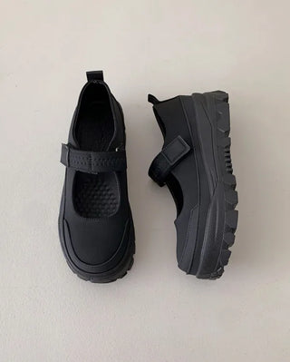 Platform Mary Jane Velcro Sneakers