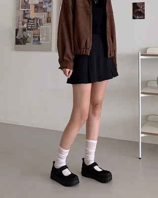 Platform Mary Jane Velcro Sneakers