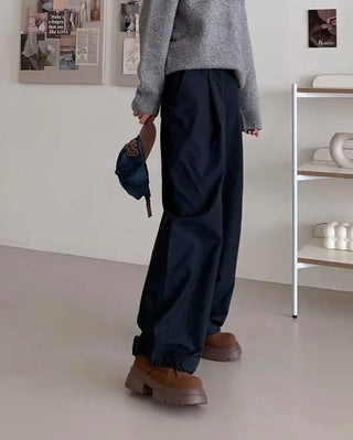 Platform suede thick-soled loafers