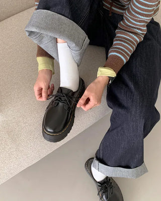 Stitch Platform Loafers