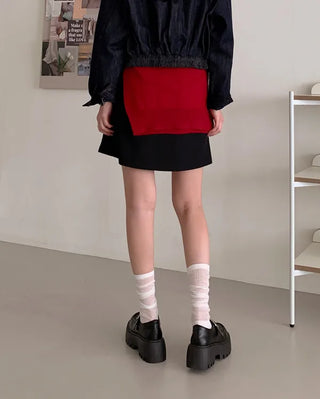 (6cm heel) Platform loafers with buckle