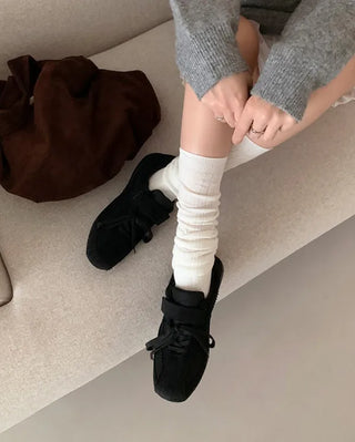 [High Quality] Leather Suede Sneakers