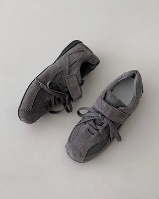 [High Quality] Leather Suede Sneakers