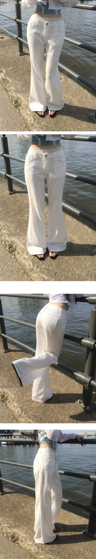 Semi-low Flared Pants - 2 colors