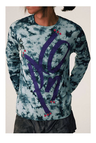 [CONP] Graffiti Logo Tie-Dye Long Sleeve Tee