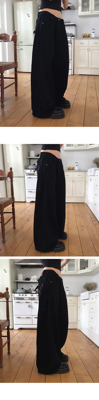 Bijou Pintuck Wide Cotton Pants - 2 Colors