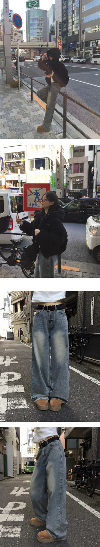 Inquiry: Slim semi-wide Faded pants - 6 colors