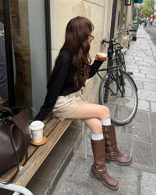 Skipper Collar Long T-Shirt