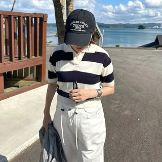 Colored striped knit