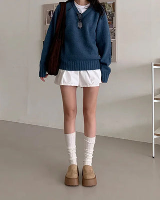 Suede platform mules