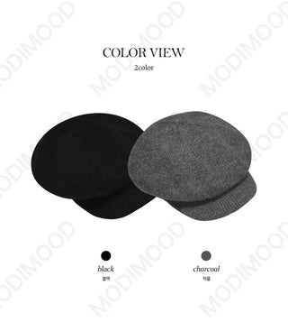 Angora Knitwear Hat - 2 colors