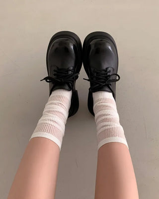 Platform Lace-Up Loafers