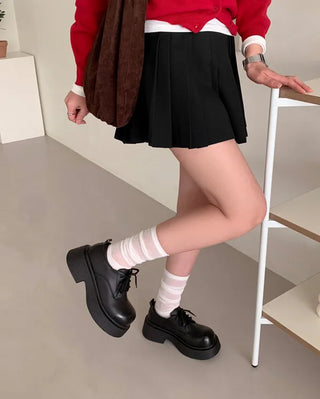 Platform Lace-Up Loafers