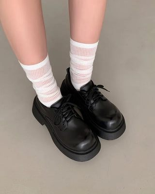 Platform Lace-Up Loafers