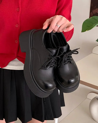 Platform Lace-Up Loafers