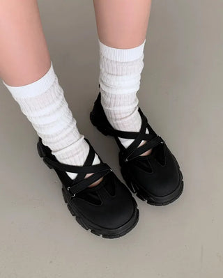 Mary Jane platform sneakers