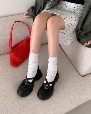 Mary Jane platform sneakers
