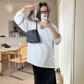 Side-slit boxy T-shirt