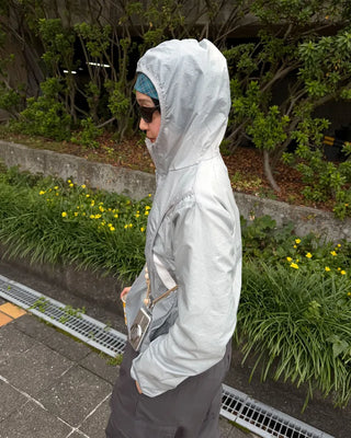 Glossy Windbreaker Jacket