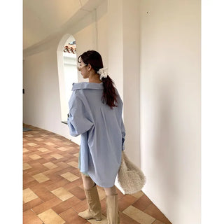 (Unisex) Oversized Cotton Shirt