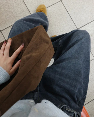 Side seam denim pants