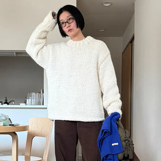 Handmade round knit