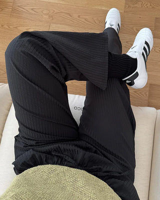 Seersucker Stripe Banding Pants