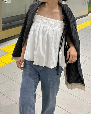 Smoke balloon blouse