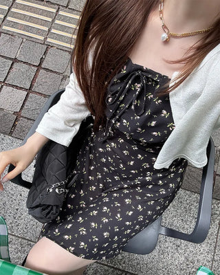 Flower Frill Camisole Dress