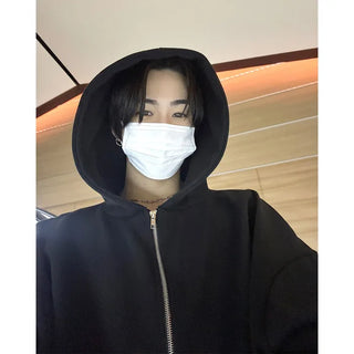 (Unisex) Oversized Zip-Up Hoodie