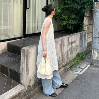 See-through long dress