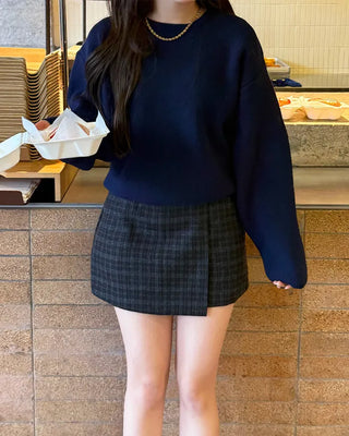Oversized Round Neck Knit