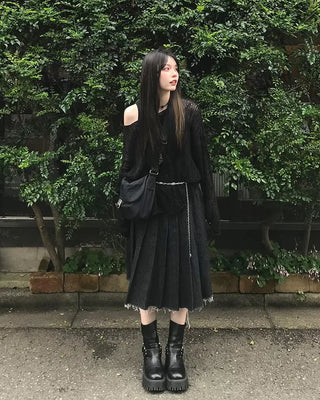 Wave sheer knit