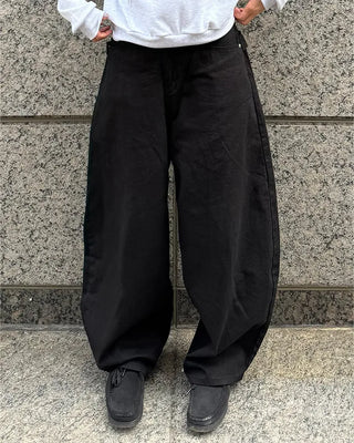 (Unisex) Studded Belt Wide Pants