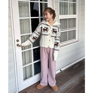 Elastic waist knit pants