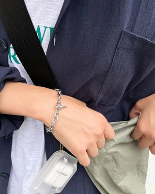 angle buckle chain bracelet