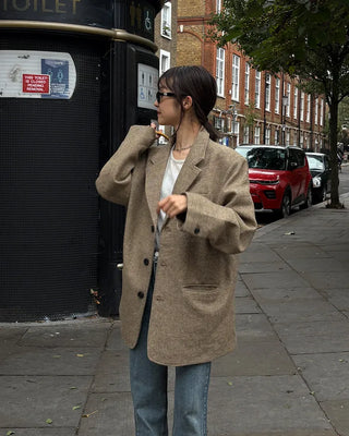 Checked dad jacket