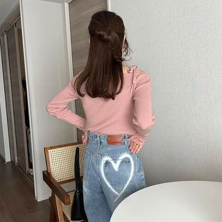 Asymmetrical Strap Knit