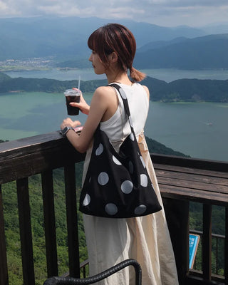 Big canvas shoulder bag